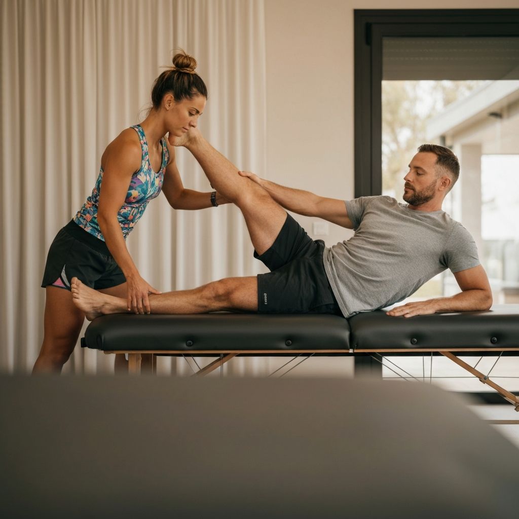 Professional assisted stretching session
